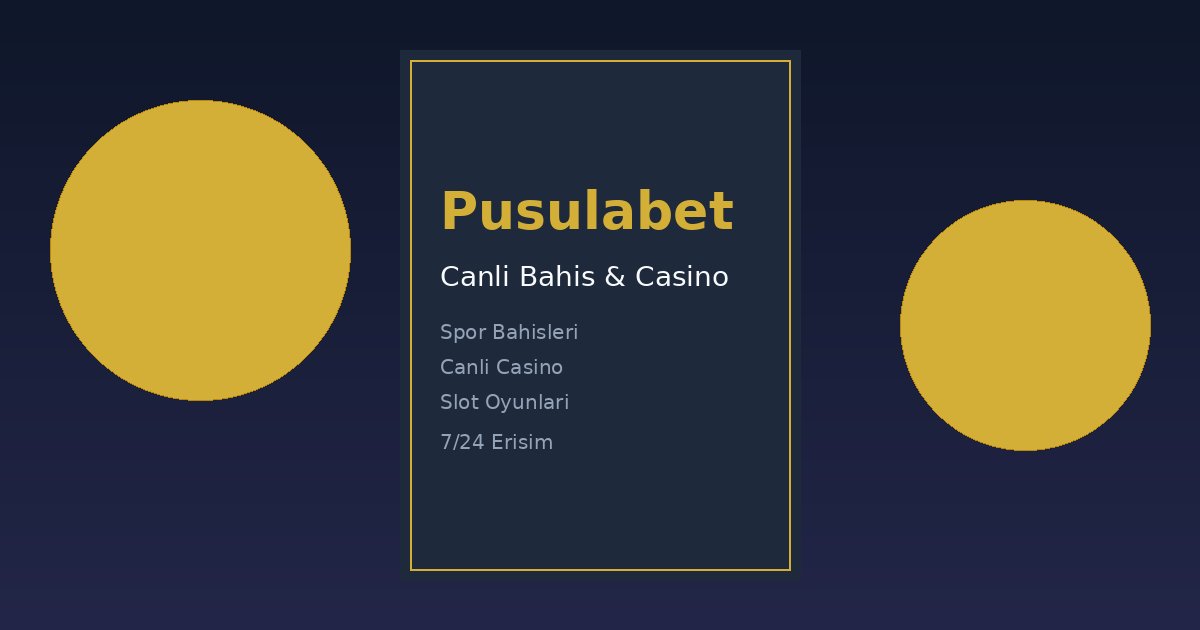 Pusulabet